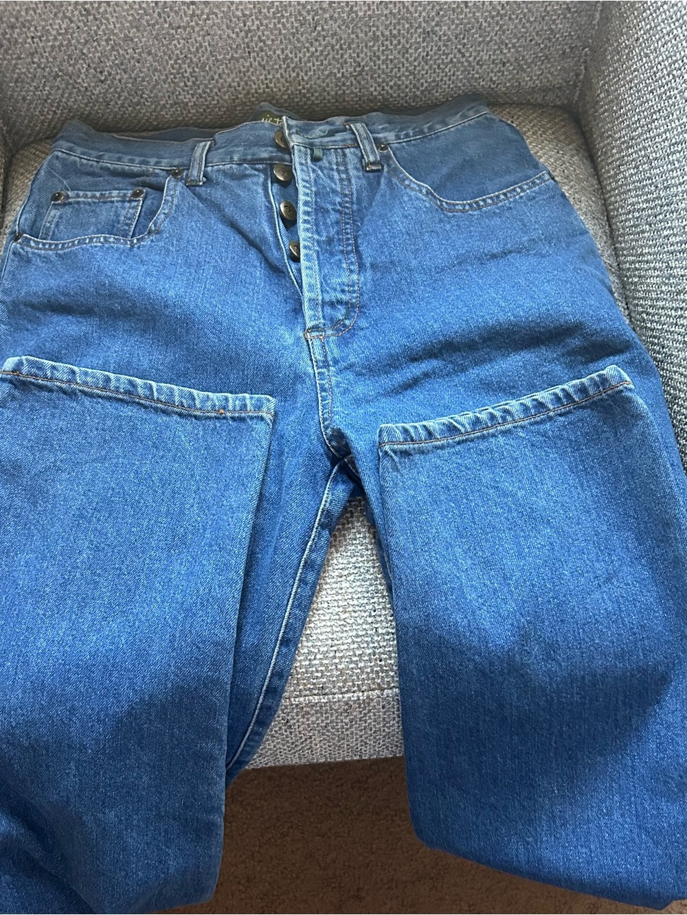 Women’s Susie Tompkins Button fly high waisted mom jeans 4